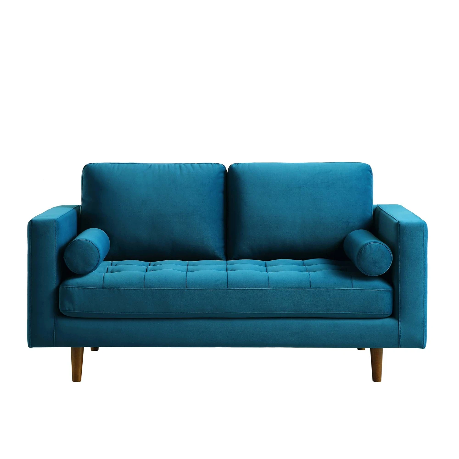 Henrietta 2-Seater Sofa, Teal Velvet 7 Henrietta 2-Seater Sofa, Teal Velvet - Image 5