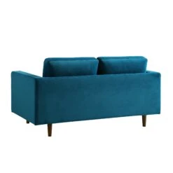 Henrietta 2-Seater Sofa, Teal Velvet 26 Henrietta 2-Seater Sofa, Teal Velvet -FINZ Furniture Shop BOSF 9680 TEAL VEL 2ST WB5