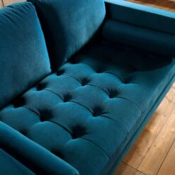 Henrietta 2-Seater Sofa, Teal Velvet 20 Henrietta 2-Seater Sofa, Teal Velvet -FINZ Furniture Shop BOSF 9680 TEAL VEL 2ST scene3