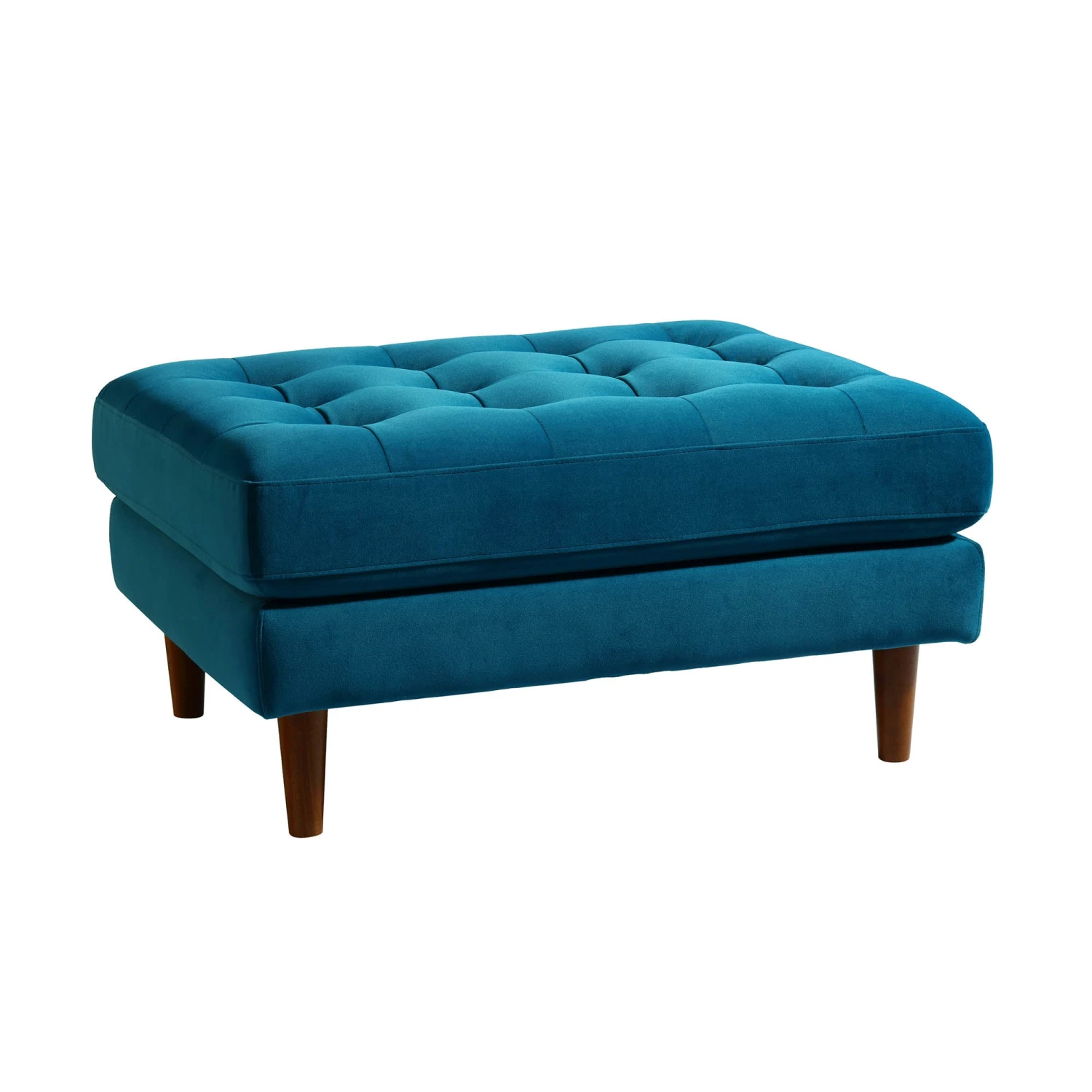 Henrietta Ottoman, Teal Velvet 8 Henrietta Ottoman, Teal Velvet - Image 6