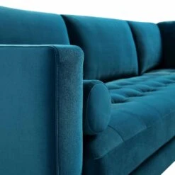 Henrietta 5+Seater Corner Sofa, Teal Velvet 24 Henrietta 5+Seater Corner Sofa, Teal Velvet -FINZ Furniture Shop BOSF 9680 TEAL VELCORNER detail2