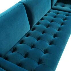Henrietta 5+Seater Corner Sofa, Teal Velvet 25 Henrietta 5+Seater Corner Sofa, Teal Velvet -FINZ Furniture Shop BOSF 9680 TEAL VELCORNER detail3