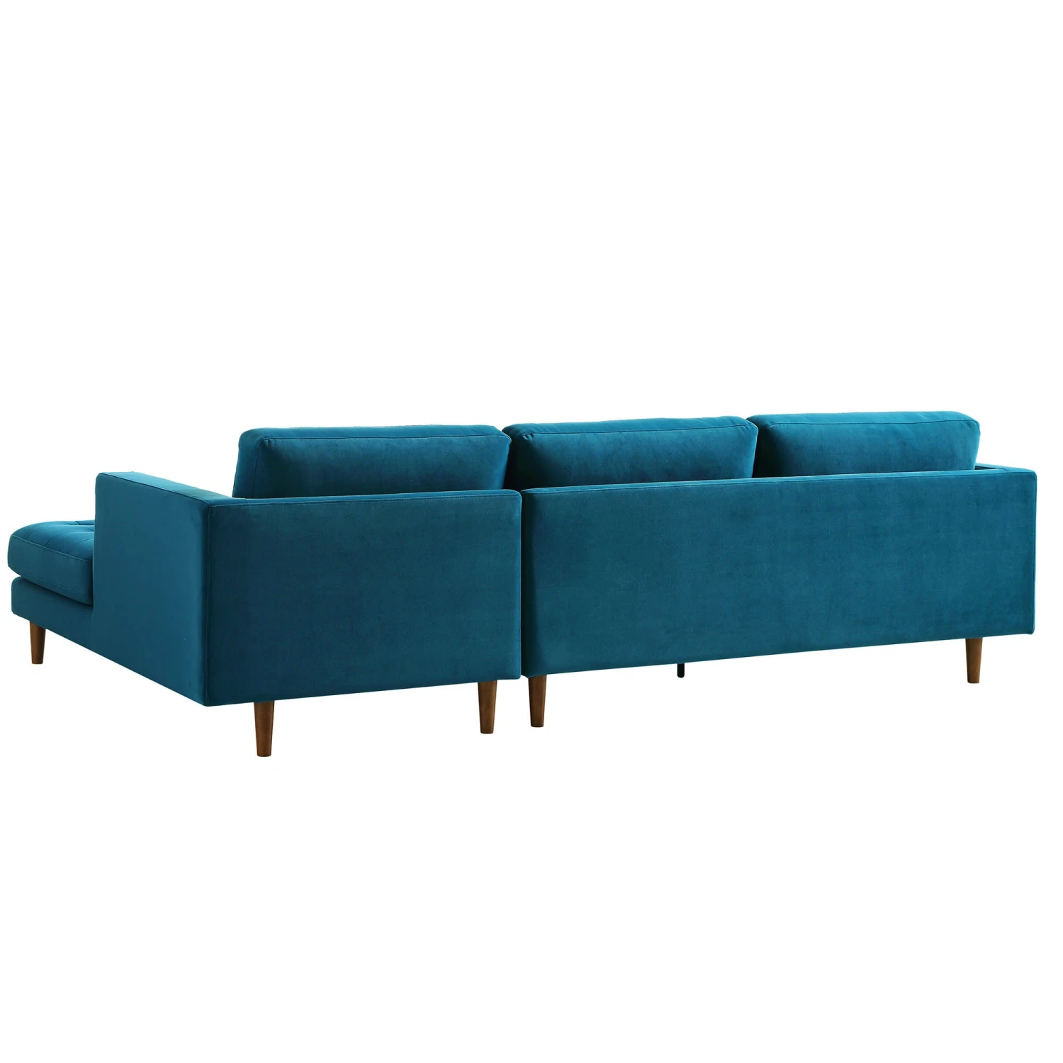 Henrietta Grand 4-Seater RHF Chaise End Sofa, Teal Velvet 9 Henrietta Grand 4-Seater RHF Chaise End Sofa, Teal Velvet - Image 7