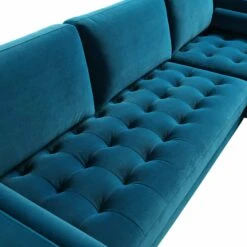 Henrietta Grand 4-Seater LHF Chaise End Sofa, Teal Velvet 23 Henrietta Grand 4-Seater LHF Chaise End Sofa, Teal Velvet -FINZ Furniture Shop BOSF 9680 TEAL VELRHF detail1 f5526a26 16da 44a8 85cd efda0954a56b