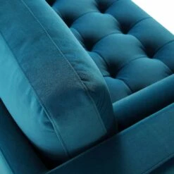 Henrietta Grand 4-Seater RHF Chaise End Sofa, Teal Velvet 24 Henrietta Grand 4-Seater RHF Chaise End Sofa, Teal Velvet -FINZ Furniture Shop BOSF 9680 TEAL VELRHF detail4