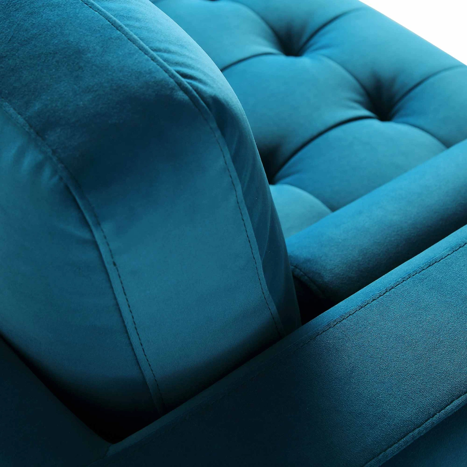Henrietta 2-Seater Sofa, Teal Velvet 14 Henrietta 2-Seater Sofa, Teal Velvet - Image 12