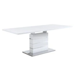 Hayne High Gloss White Extending Dining Table 6 To 8 Seater -FINZ Furniture Shop BSD 019 3 e20071e3 efc2 4289 a08f 8518e12a156f