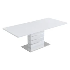 Hayne High Gloss White Extending Dining Table 6 To 8 Seater -FINZ Furniture Shop BSD 019 4 26c64a19 11cc 414e a29c e6cda0172e6f