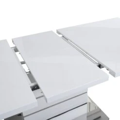 Hayne High Gloss White Extending Dining Table 6 To 8 Seater -FINZ Furniture Shop BSD 019 detail1 3791f68e a19a 48b8 a33a 45f2855f74ea
