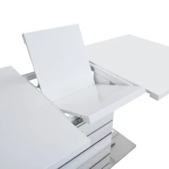 Hayne High Gloss White Extending Dining Table 6 To 8 Seater -FINZ Furniture Shop BSD 019 detail2 9853e9a2 985b 4202 a93f b239b15dfc8a