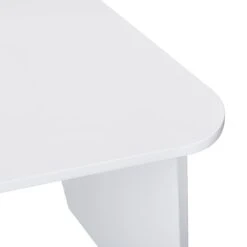 Mason White High Gloss Desk With Oak Effect Shelves -FINZ Furniture Shop BSD 027 detail2