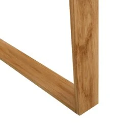 Heather Solid Oak And Matt White Large 2 Drawer Desk -FINZ Furniture Shop BSD 033 detail3