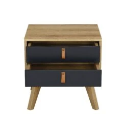 Tallis Two Tone Bedside Table With 2 Drawers 13 Tallis Two Tone Bedside Table With 2 Drawers -FINZ Furniture Shop BSD 034 3