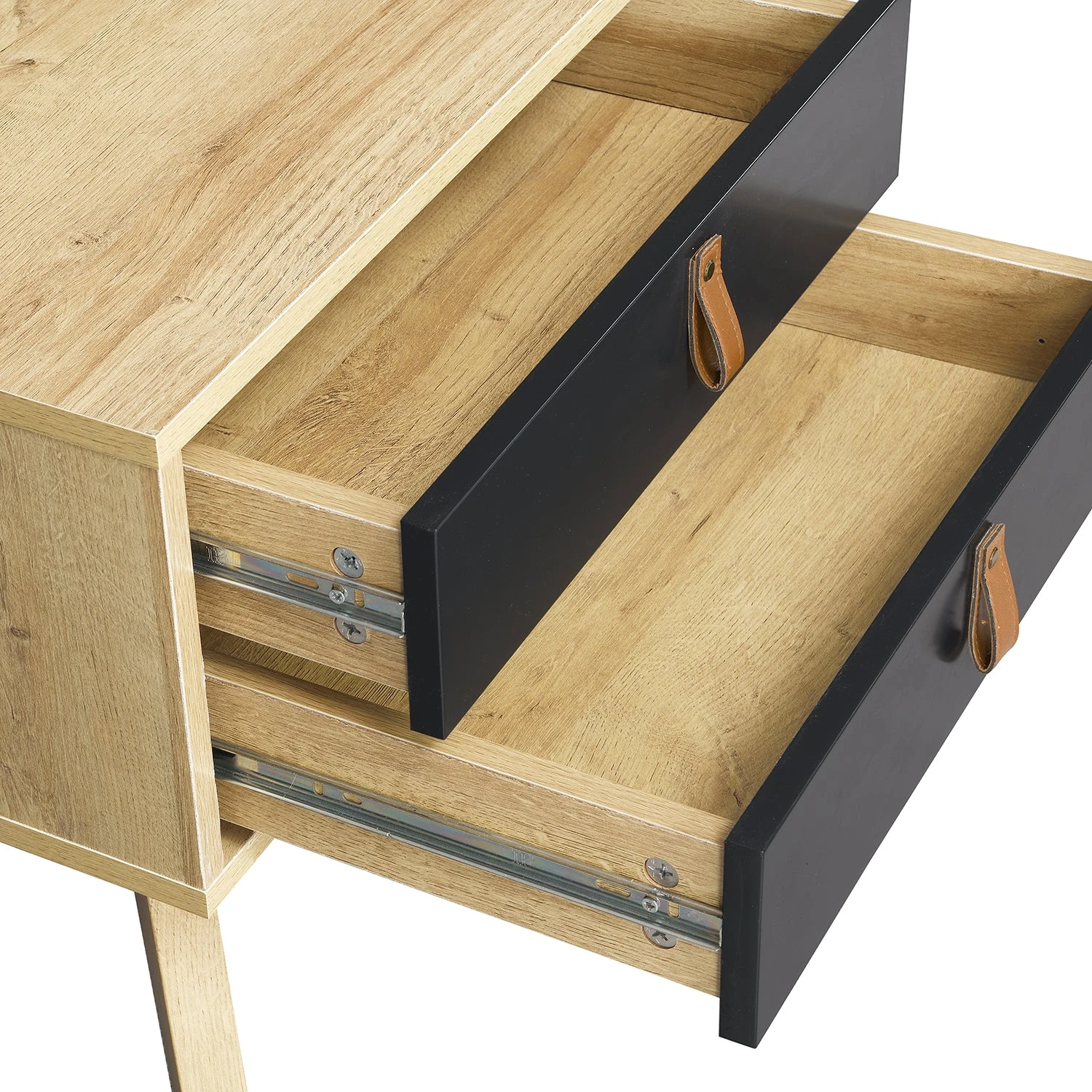 Tallis Two Tone Bedside Table With 2 Drawers 9 Tallis Two Tone Bedside Table With 2 Drawers - Image 7