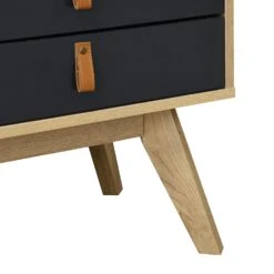 Tallis Two Tone Bedside Table With 2 Drawers 17 Tallis Two Tone Bedside Table With 2 Drawers -FINZ Furniture Shop BSD 034 detail3