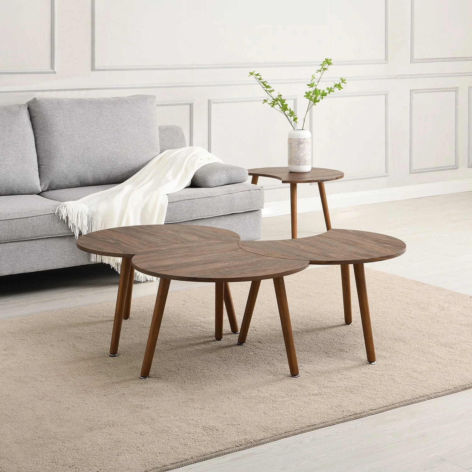 Monza 4-in-1 Walnut Effect Coffee Table 8 Monza 4-in-1 Walnut Effect Coffee Table - Image 6