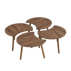 Monza 4-in-1 Walnut Effect Coffee Table 20 Monza 4-in-1 Walnut Effect Coffee Table -FINZ Furniture Shop BSD 054 4