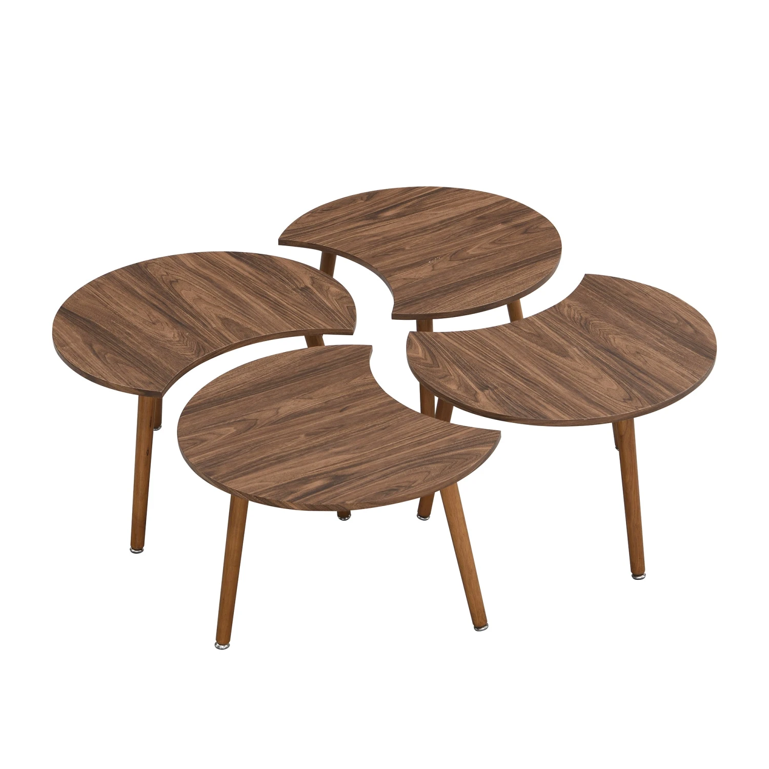 Monza 4-in-1 Walnut Effect Coffee Table 9 Monza 4-in-1 Walnut Effect Coffee Table - Image 7