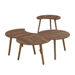 Monza 4-in-1 Walnut Effect Coffee Table 23 Monza 4-in-1 Walnut Effect Coffee Table -FINZ Furniture Shop BSD 054 7