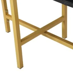 Sarina Black & White Marble Effect Oval Coffee Table 23 Sarina Black & White Marble Effect Oval Coffee Table -FINZ Furniture Shop BSD 057 detail4