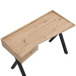 Lytton 1-Drawer Oak Effect Desk With Angled Desk Top 23 Lytton 1-Drawer Oak Effect Desk With Angled Desk Top -FINZ Furniture Shop BSD 060 7