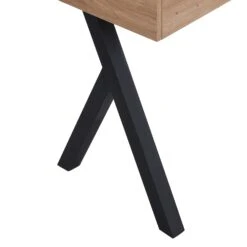 Lytton 1-Drawer Oak Effect Desk With Angled Desk Top 27 Lytton 1-Drawer Oak Effect Desk With Angled Desk Top -FINZ Furniture Shop BSD 060 detail4