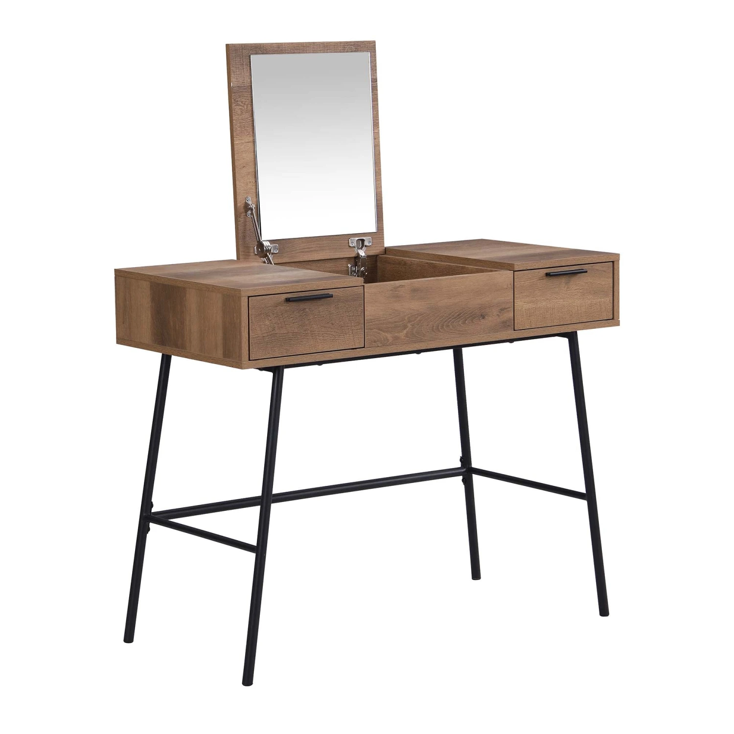 Selwyn Oak Effect Console Dressing Table 8 Selwyn Oak Effect Console Dressing Table - Image 6