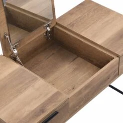 Selwyn Oak Effect Console Dressing Table 24 Selwyn Oak Effect Console Dressing Table -FINZ Furniture Shop BSD 062 detail1