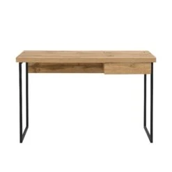 Vaxjo 1 Drawer Oak Effect Desk With Cable Management Storage 16 Vaxjo 1 Drawer Oak Effect Desk With Cable Management Storage -FINZ Furniture Shop BSD 063 3