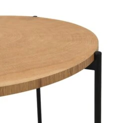Lewes Oak Set Of 2 Side Tables 19 Lewes Oak Set Of 2 Side Tables -FINZ Furniture Shop BSD 064 detail1