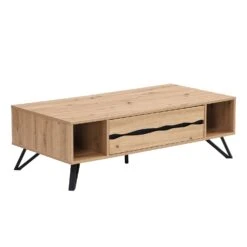 Weston Oak Effect Coffee Table 19 Weston Oak Effect Coffee Table -FINZ Furniture Shop BSD 079 OAK 1
