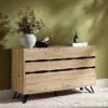 Weston Oak Effect 6 Drawer Chest Of Drawers 2 Weston Oak Effect 6 Drawer Chest Of Drawers -FINZ Furniture Shop BSD 080 OAK main n