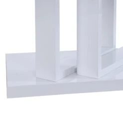 Lucent White High Gloss And Glass Top Coffee Table 20 Lucent White High Gloss And Glass Top Coffee Table -FINZ Furniture Shop BSD 083 WHITE detail2