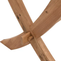 Lugano 160cm Rectangular Glass Top Solid Oak Legs Dining Table 19 Lugano 160cm Rectangular Glass Top Solid Oak Legs Dining Table -FINZ Furniture Shop BSD 088 detail3