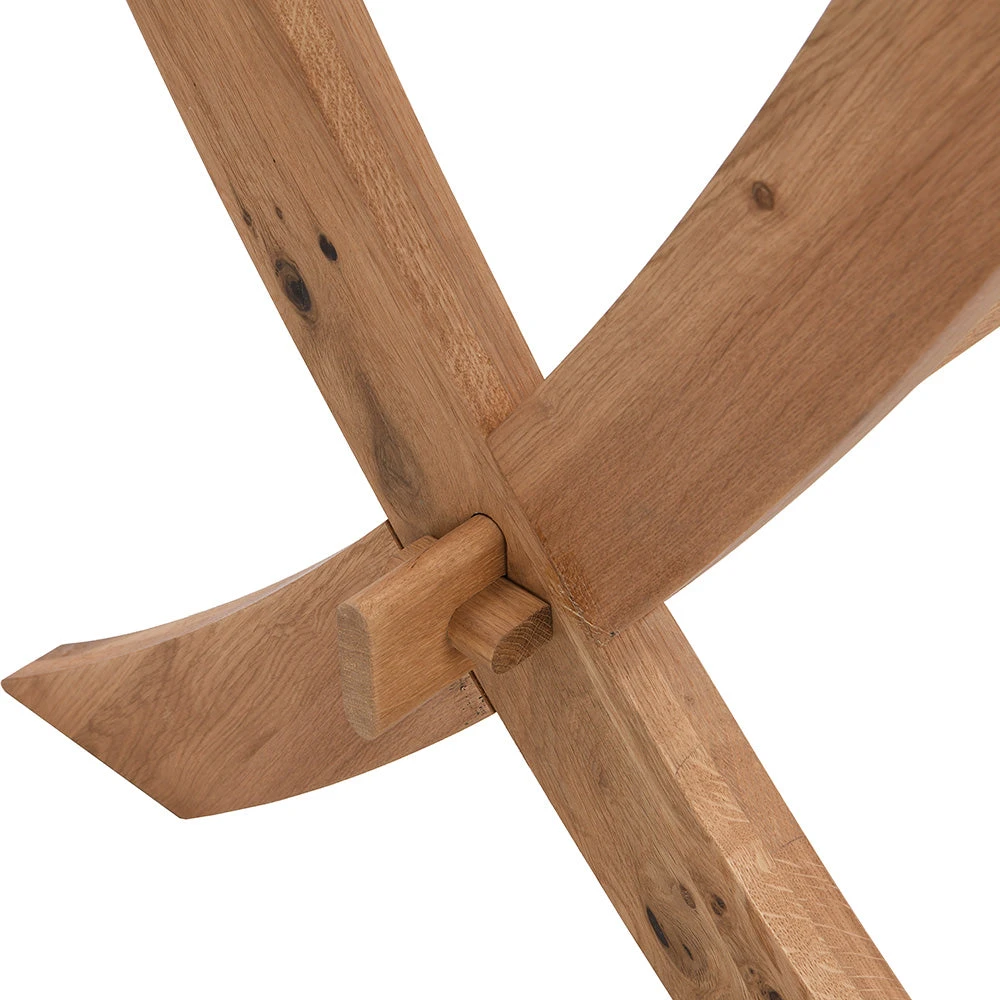 Lugano 160cm Rectangular Glass Top Solid Oak Legs Dining Table 11 Lugano 160cm Rectangular Glass Top Solid Oak Legs Dining Table - Image 9