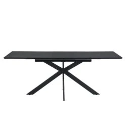 Varden Black Ceramic Extending Dining Table 17 Varden Black Ceramic Extending Dining Table -FINZ Furniture Shop BSD 094 BLACK 1