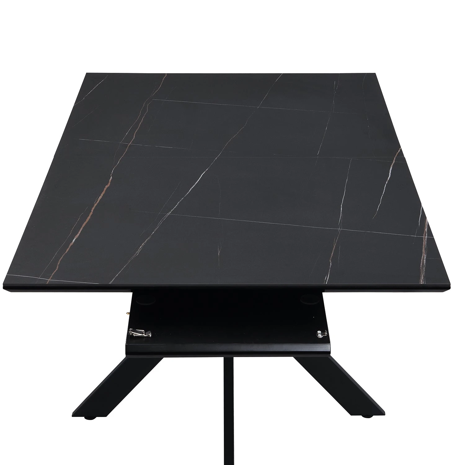 Varden Black Ceramic Extending Dining Table 13 Varden Black Ceramic Extending Dining Table - Image 11
