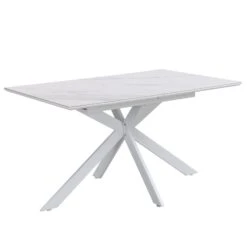 Varden White Ceramic Extending Dining Table 20 Varden White Ceramic Extending Dining Table -FINZ Furniture Shop BSD 094 WHITE 3