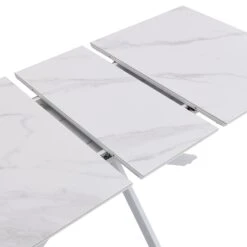 Varden White Ceramic Extending Dining Table 22 Varden White Ceramic Extending Dining Table -FINZ Furniture Shop BSD 094 WHITE detail2