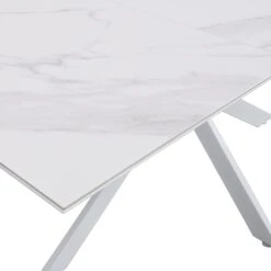 Varden White Ceramic Extending Dining Table 23 Varden White Ceramic Extending Dining Table -FINZ Furniture Shop BSD 094 WHITE detail3