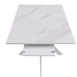 Varden White Ceramic Extending Dining Table 25 Varden White Ceramic Extending Dining Table -FINZ Furniture Shop BSD 094 WHITE detail5