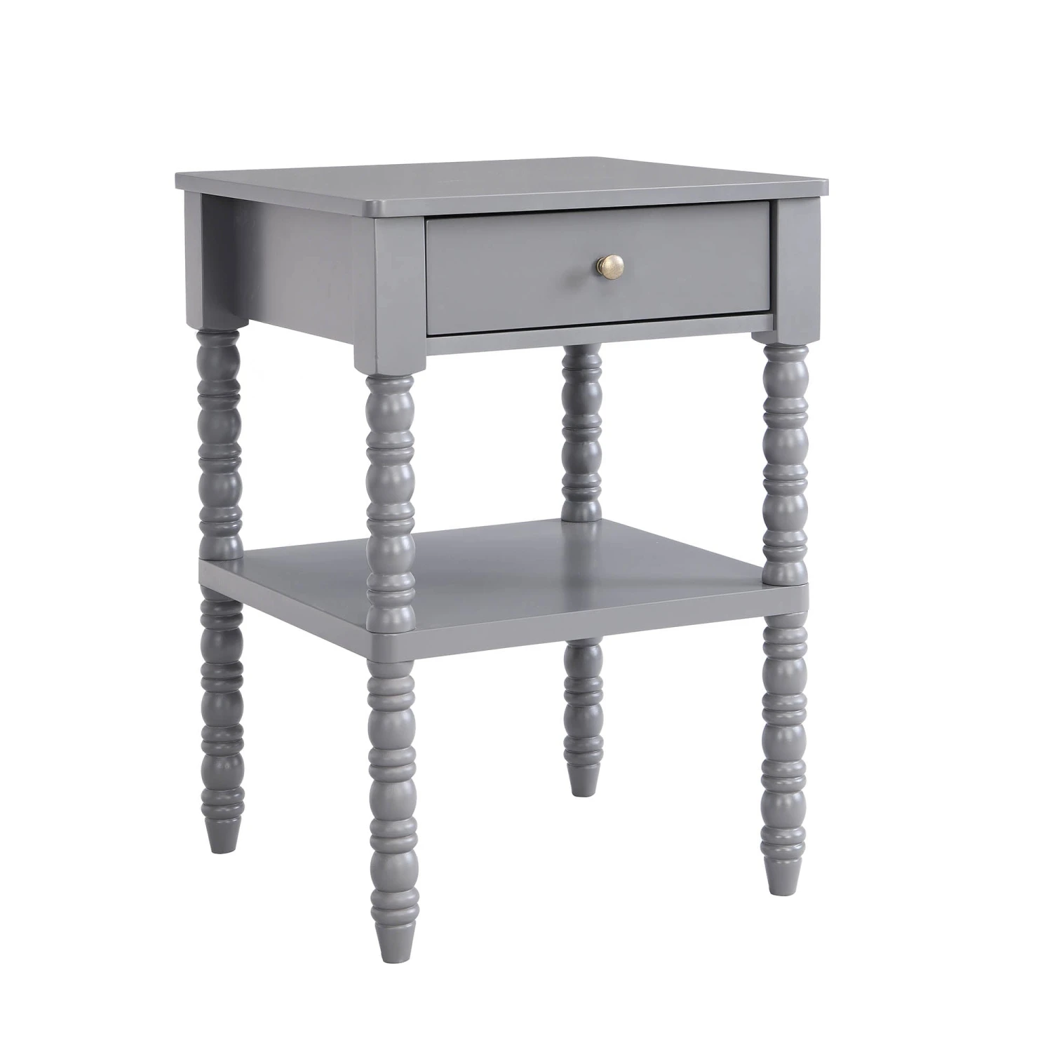 Aldwinke Dark Grey Bobbin 1 Drawer Side Table 7 Aldwinke Dark Grey Bobbin 1 Drawer Side Table - Image 5