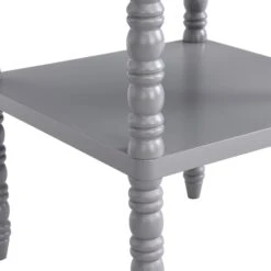 Aldwinke Dark Grey Bobbin 1 Drawer Side Table 21 Aldwinke Dark Grey Bobbin 1 Drawer Side Table -FINZ Furniture Shop BSD 097 DARKGREY detail3