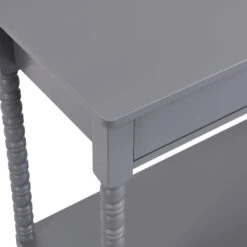 Aldwinke Dark Grey Bobbin 2 Drawer Large Console Table 20 Aldwinke Dark Grey Bobbin 2 Drawer Large Console Table -FINZ Furniture Shop BSD 098 DARKGREY detail2