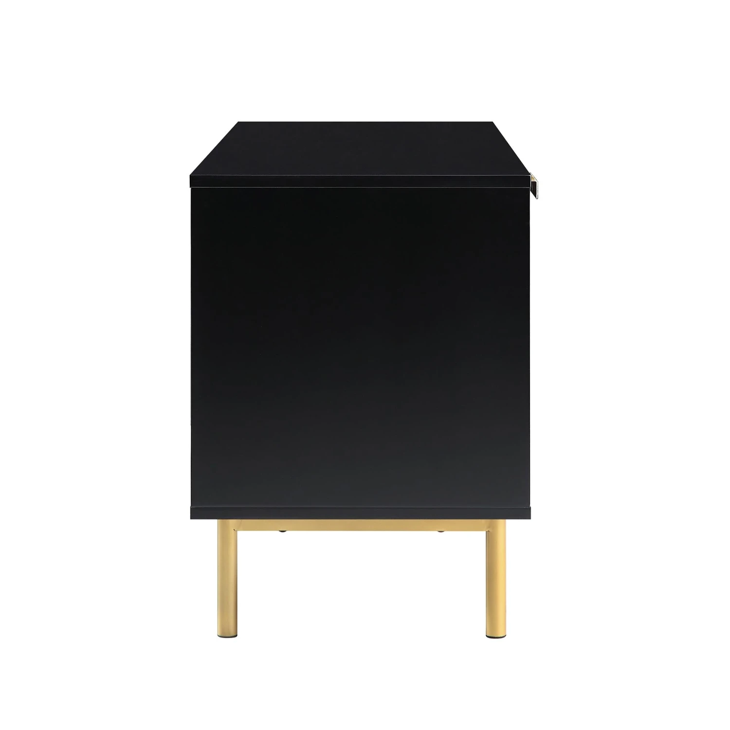 Richmond Ridged 120cm Wide TV Media Unit, Matte Black 9 Richmond Ridged 120cm Wide TV Media Unit, Matte Black - Image 7