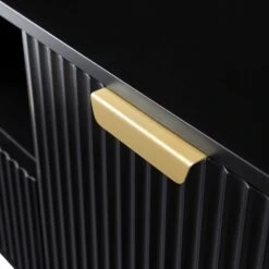 Richmond Ridged 120cm Wide TV Media Unit, Matte Black 23 Richmond Ridged 120cm Wide TV Media Unit, Matte Black -FINZ Furniture Shop BSD 106 BLACK detail3