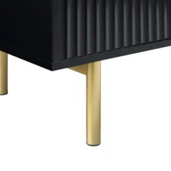 Richmond Ridged 120cm Wide TV Media Unit, Matte Black 25 Richmond Ridged 120cm Wide TV Media Unit, Matte Black -FINZ Furniture Shop BSD 106 BLACK detail4