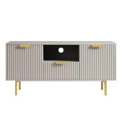 Richmond Ridged 120cm Wide TV Media Unit, Matte Taupe 18 Richmond Ridged 120cm Wide TV Media Unit, Matte Taupe -FINZ Furniture Shop BSD 106 TAUPE WB1