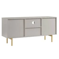Richmond Ridged 120cm Wide TV Media Unit, Matte Taupe 23 Richmond Ridged 120cm Wide TV Media Unit, Matte Taupe -FINZ Furniture Shop BSD 106 TAUPE WB5