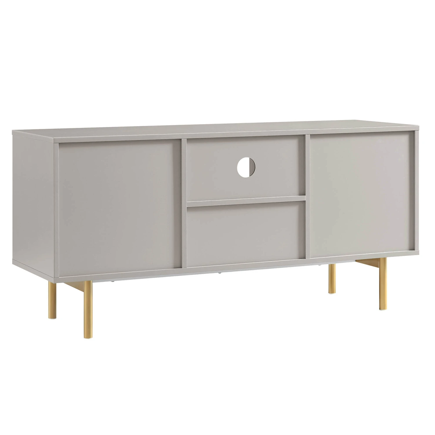 Richmond Ridged 120cm Wide TV Media Unit, Matte Taupe 11 Richmond Ridged 120cm Wide TV Media Unit, Matte Taupe - Image 9